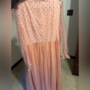 SHEIN Peach Polka Dot adult Dress